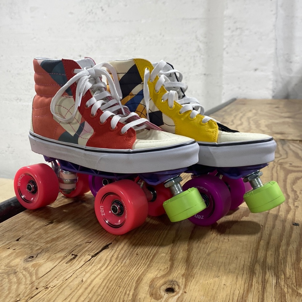 Custom MoMA Vans Roller Skates Mens 7.0/Women’s 8.5